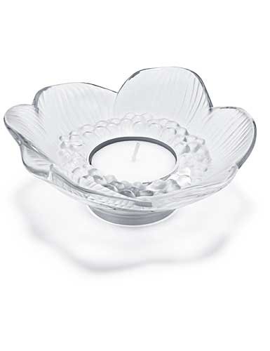 LaliqueCrystal Anemone Votive Pair, Clear