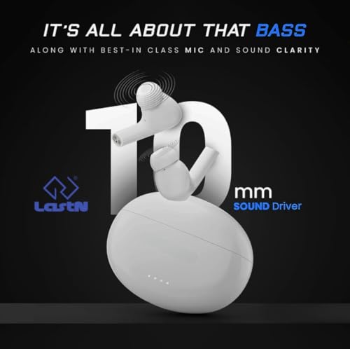 Image of LastN NM-BD67 True Wireless Earbuds 20H Music time, 90H Playtime, Fast Charging, BT v5.0 with Water Resistance