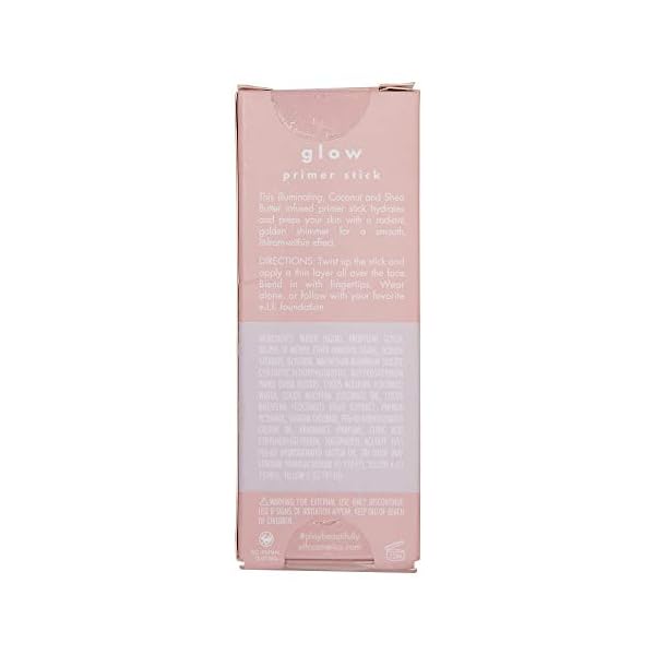e.l.f. ELF+ Glow Primer Stick, Infused with Coconut Oil & Shea Butter, Hydrating Makeup Base, Gold Spec Finish