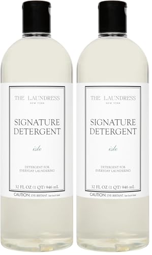Image of The Laundress Signature Isle Detergent, Coastal Inspired Scent, Concentrated Laundry Detergent Liquid, Tough on Stains, Isle Scent, 32 oz. (Pack of 2)