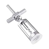 Housoutil Manueller Weinflaschenöffner Kreuzkorkenzieher aus Zinklegierung mit Rutschfestem Griff Robuster Flaschenöffner für Zuhause und Party