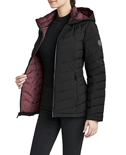 Women's Short Quilted Jacket with Pockets - Water Resistant