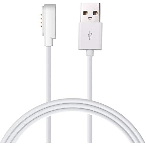 DOCA Charging Cable for Smart Watch, 4 Pins Magnetic Adsorption USB Charger Cable for Bluetooth Smart Watches: GT88, GT68, KW08, KW18, KW88, KW98, KW99, KW28, FS08, GV68,KW06 and More (4 Pin) Cover