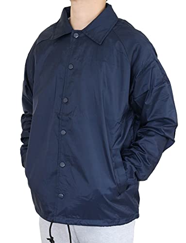 AIRNINE Mens Coach Jacket Waterproof Lightweight Windbreaker Hoodie (S-5XL)3