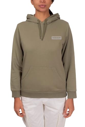 NAPAPIJRI   Sudadera de mujer Iaato con capucha, verde oliva, L