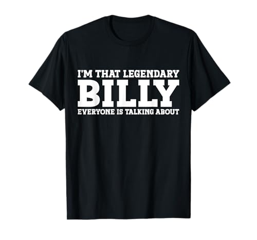 Billy Personal Name First Name Funny Billy T-Shirt