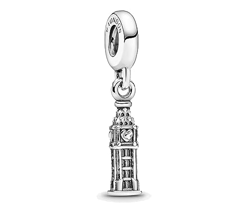 Streetculture England Big Ben London UK Glockenturm Tower Turm BigBen - Bettelarmband Anhänger Schmuck Zubehör 925 Silber Geschenk Sterlingsilber
