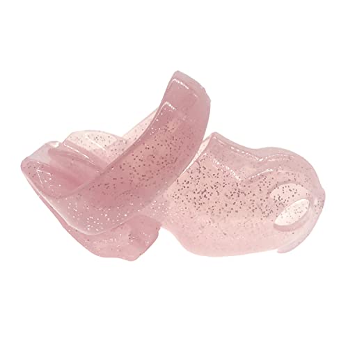 Image of HT-V4 Chastity Cage for Men | 5 Adjustable Wide Rings & 6 Colors | Beginner-Friendly | Adult Sex Toy with Sizing Guide (Pink with Silver Sparkles, Small)