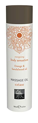 Huile de massage Shiatsu Extase Orange et Bois de Santal soin corps premium