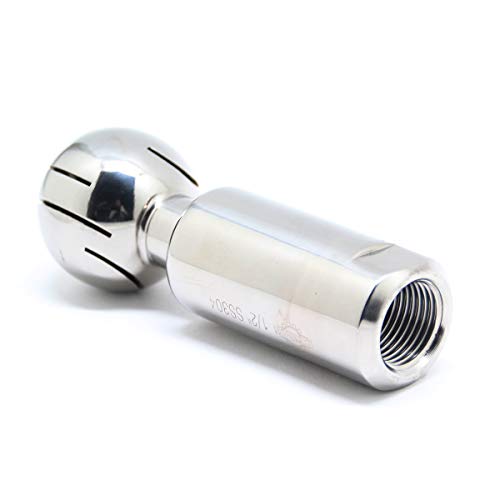 QiiMii Stainless Rotary Spray Ball Female CIP Tank Cleaning Ball 1/2