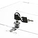 Acrylic Suggestion Box, Clear Large Floor Standing Tithing Box with Lock&2 Keys, Donation Ballot Collection Safe Holder for Election Voting Contest, 12X12X34.2Inches