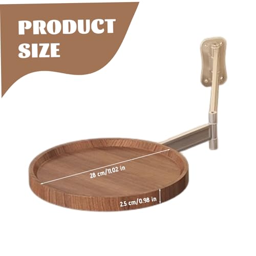 Table pliante murale réglable en bois marron pour petits espaces