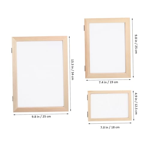 Fabrication de papier bois BELLIFFY à 3 cadres de tailles différentes