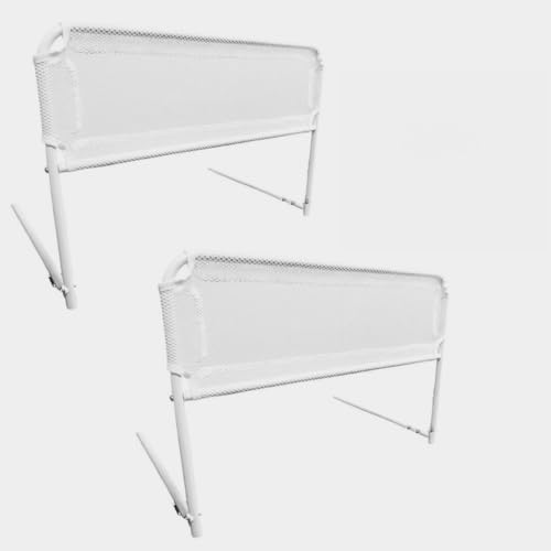 Grade de Cama Alta Premium com Tela de Segurança Adulto e Idoso P M G para Cama Box e Cama Tradicional Luxo Residencial(KIT 2 MÉDIA)