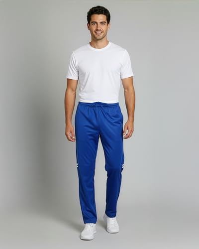 3 Pack: Mens Big & Tall Sweatpants Open Bottom Baggy Track Pants Active Athletic Workout Gym Training Fleece Tapered Slim Tricot Wide Leg Sports Running Casual Dry Fit Soccer Casual Set 2, 3X