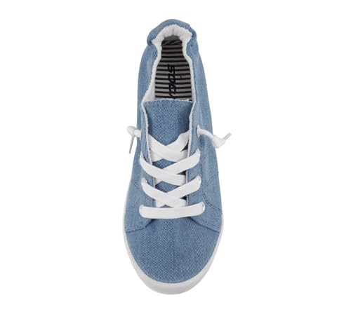 Image of Soda Flat Women Shoes Linen Canvas Slip On Sneakers Lace Up Style Loafers Zig-S