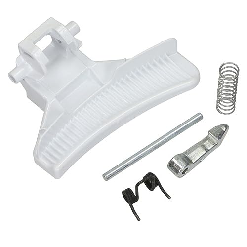 SPARES2GO Kit de manija de puerta compatible con Zanussi serie ZWF60000 ZWF70000 lavadora