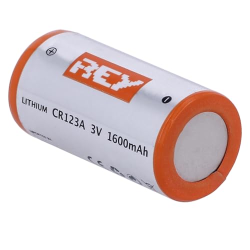 Pila Litio CR123A 3V 1600mAh, Alta Duración