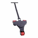 Machine Skates Duty Machinery Mover Dollies with 360 Degree 5 Swivel Rollers for Industrial Use - Equipment Dolly Moving Roller for Warehouse and Workshop(Black 2T/4409lbs Capacity-Heavy) (Black)