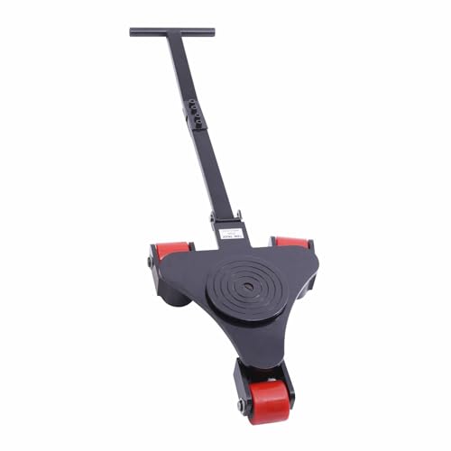 Machine Skates Duty Machinery Mover Dollies with 360 Degree 5 Swivel Rollers for Industrial Use - Equipment Dolly Moving Roller for Warehouse and Workshop(Black 2T/4409lbs Capacity-Heavy) (Black)