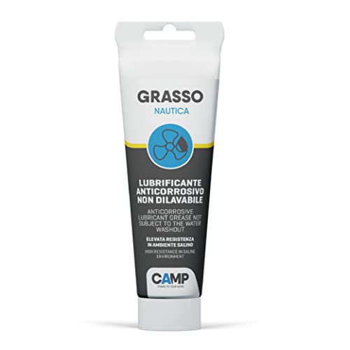 Camp Graisse Nautique, Graisse lubrifiante Protectrice Blanche, Anticorrosive, Hydrofuge, Non lavable, Spécifique Nautique, 150 ml