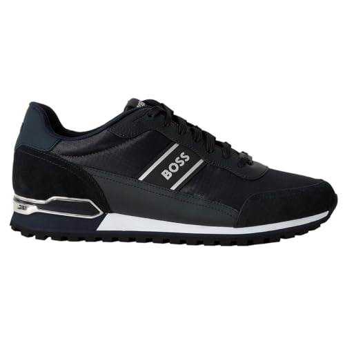 Image of BOSS Hugo Mens Parkour L Runn RSMX Soft Lined Trainers - Dark Blue - UK 10