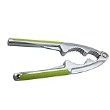 LABRIMP 頑丈な多機能ナッツクラッカー 非滑りグリーンハンドル付き 蟹 くるみ ロブスター用開閉可能殻割りツール