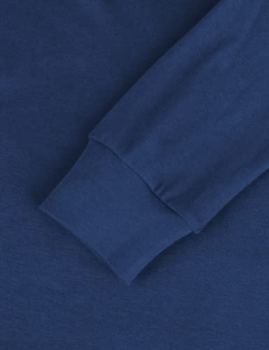 Tunic Tops To Wear With Leggings, Lotusmile Fall Sweater Women's Long Sleeve Hooded Tunic Tops Button Swing Pullover Hoodie Sweatshirts(Ture Navy, Xx-Large) #TOP3