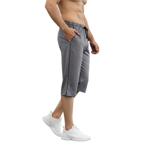 Image of FEEL TRACK Men's Regular Fit Three Fourth Capri
