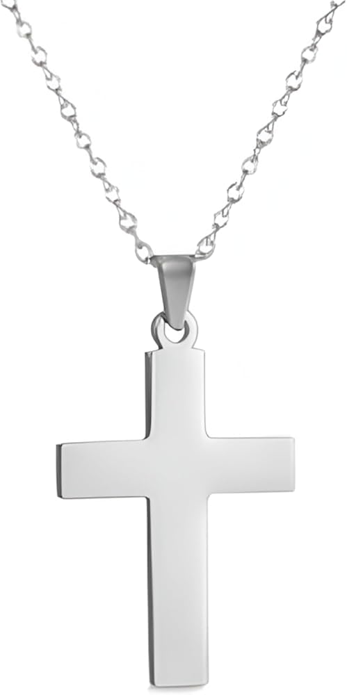 Akcesoria Minimalistyczny naszyjnik z krucyfiksem dla mężczyzn, naszyjnik z krzyżem z Jezusem na nim - Choker wisiorek z krucyfiksem dla mężczyzn, naszyjnik z krzyżem Jezusa na świąteczne prezenty na