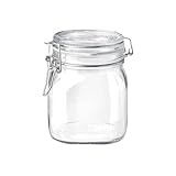 Bormioli Rocco Fido Contenitore Vaso, Tappo Ermetico 0.75 Litri, Vetro, Trasparente, 1 Pezzo