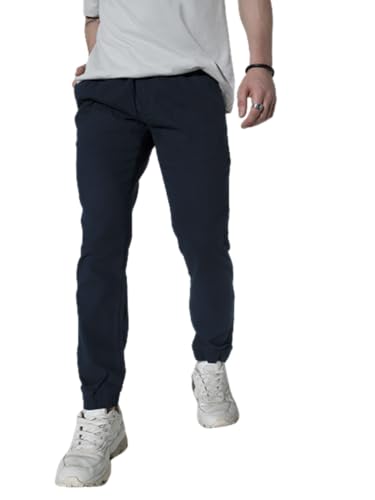 Image of Hubberholme Men Olive Regular Smart Joggers HHMWJS002 OL