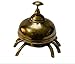 Antique Solid Brass Crab Bell - Vintage Crab Design Table Desk Bell - Decorative Handmade Brass Call Counter Reception Bell Loud Desk Bell for Teachers Hospital & Hotel Reception (Antique Finish)