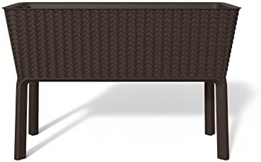 Keter Planter Splendor Graphite 114x49.3x75.7cm, Brown, L