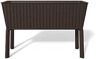 Keter Planter Splendor Graphite 114x49.3x75.7cm, Brown, L