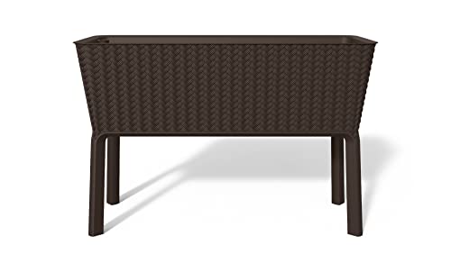 Keter - Fioriera Splendor Marrone 114X49,3X75,7 Centimetri