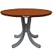 Produktbild Planesium Premium Abdeckplane Gartentisch RUND Abdeckhaube Runder Tisch Abdeckung Schutzhülle Garnitur Gartenmöbelset Reißfest Atmungsaktiv Wasserdicht (Ø 100cm x 15cm, Orange)