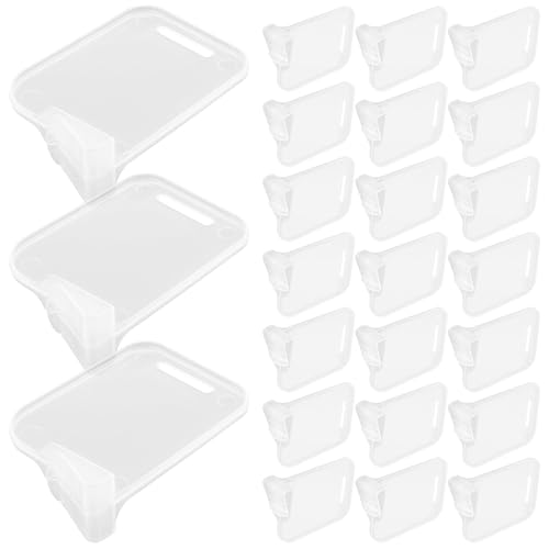 Healeved Set 40 Pezzi Divisori Trasparenti per Frigorifero e Congelatore Separatori Rimovibili in Plastica Resistente per Organizzazione Interna Accessori Pratici per Scomparti Laterali