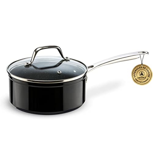 Laguiole - Casserole 18 cm noir anti-adhésif Greblon C2 induction