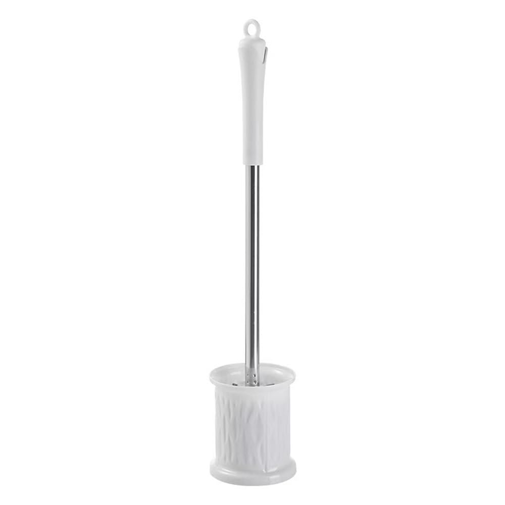 Scrubber Toolet Silicone Toilet Brush No Dead Angle Cleaning Household Bathroom Multi-purpose Kit Bathroom Deep Clean(White)