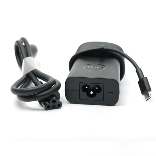 Image of Dell 65W USB C Laptop Charger,Latitude 5500 5501 5510 5511 5520 5521 5530 5531 5540 AC Adapter with 3ft Power Cord, Black, HA65NM190
