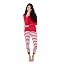 Red Top/Striped Bottom
