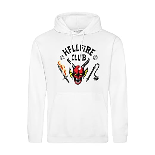 The Hellfire club Unisex Vit Hoodie Size 3XL