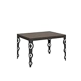  Itamoby Table Karamay Evolution plateau Noyer 90x120 cadre Allongé 380 Anthracite