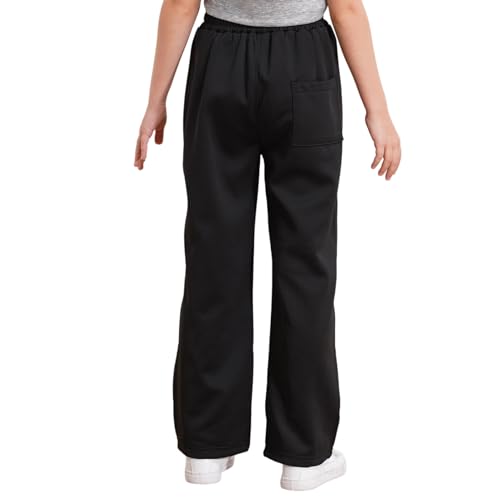 JEYPINMI Unisex Girls Boys Solid Color Jogger Trousers Elastic Waist Active Sweatpants Athletic Workout3