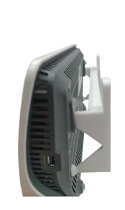 Wandhalterung für Fritzbox 7590 AX 7590 7690 7530 Fritz Box 7590 AX | Halterung - dreiteilig inkl. Befestigungsmaterial Schrauben und Dübe (7590 / 7690 / AX)