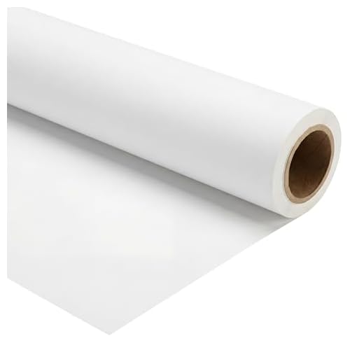 Walimex pro Sfondo fotografico in cartoncino bianco 2,60x10 m, Backdrop foto antiriflesso e resistente, per studi fotografici