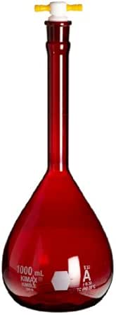 Borraccia In Vetro Borosilicato 3.3 - Conica Graduata Da 1000 Ml Con Tappo - Foto 2