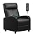 Furniwell Recliner Chair Massage Home Theater Seating Wing Back PU Leather Modern Single Living Room Reclining Sofa with Footrest by Furniwell