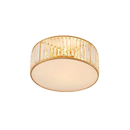 Lampe de plafond en cristal noir 50x15cm contre les pièces sombres